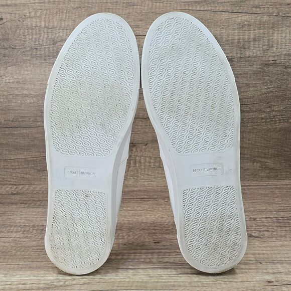 Beckett Simonon Garcia Men's Size 13 White Leather Sneakers (MSRP $179) - Picture 9 of 10